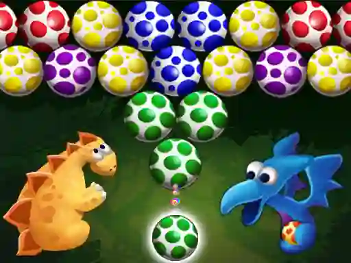 Xogo Dino Eggs Bubble Shooter en liña