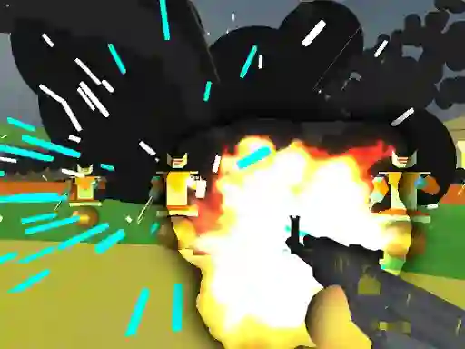Xogo Robot Base Shootout 3D en liña
