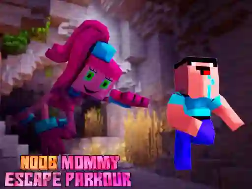 Xogo Noob Mommy Escape Parkour en liña