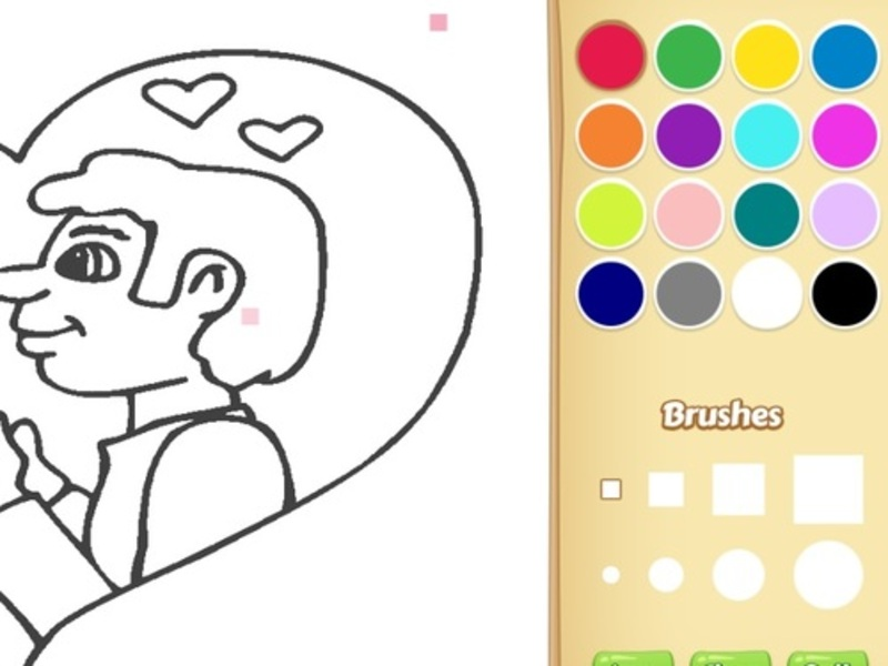 Xogo LOVE Coloring Book for Kids en liña