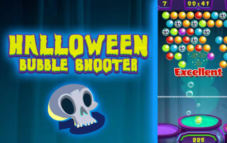 Xogo Halloween Bubble shoot  en liña