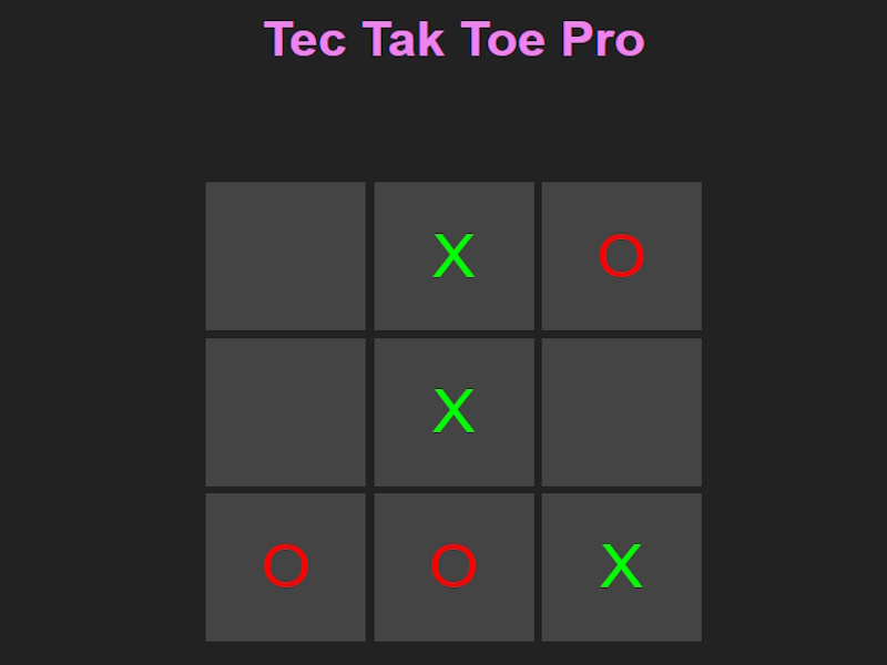 Xogo Tec Tak Toe Pro Pro en liña