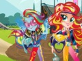 Xogo Rapazas de Equestria. Xogos da Amizade: Motocross  en liña