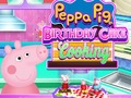 Xogo Peppa Pig Aniversario Cake Cooking  en liña
