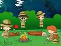 Xogo Campamento: Obxectos ocultos  en liña