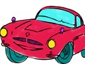 Xogo Carreira de coches coloring book  en liña