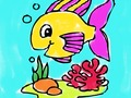 Xogo Libro para colorear de peixes  en liña