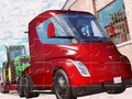 Xogo Truck Tesla Jigsaw en liña