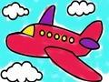 Xogo Libro para colorear de avión  en liña