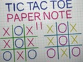Xogo Tic tac de toe papel Note II en liña