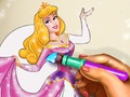 Xogo Libro para colorear princesa durmida en liña