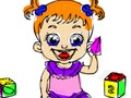 Xogo De volta á escola: Baby Doll Coloring  en liña