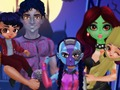 Xogo Familia princesa traxe de Halloween  en liña