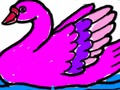 Xogo De volta ao cole: Libro para colorear do cisne  en liña
