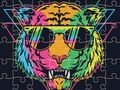 Xogo Jigsaw animal retro  en liña