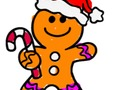 Xogo Volta ao cole: Caderno para colorear de galletas de Nadal  en liña