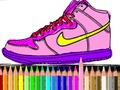 Xogo De volta á escola: colorante de zapatos  en liña