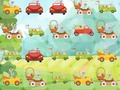 Xogo Coellos Conducir os coches Match 3  en liña