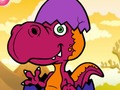 Xogo Dibujos para colorear divertidos dinosauros da era do xeo  en liña