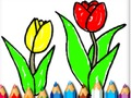 Xogo Volver á escola: Libro para colorear do tempo de primavera  en liña