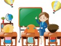 Xogo Volver á escola Puzzle en liña
