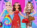 Xogo Princesas Moda vestido de estilo diferente  en liña