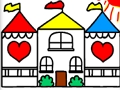 Xogo Volver á escola para colorear DOLLHOUSE  en liña