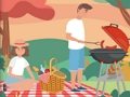 Xogo Obxectos ocultos para picnic de barbacoa  en liña