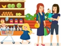 Xogo Jigsaw de compras felices  en liña