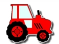 Xogo Tractor para colorear fácil para nenos  en liña