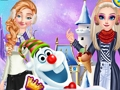 Xogo Princesas e estilo de inverno de Olaf  en liña