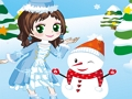 Xogo Unha princesa e un boneco de neve  en liña