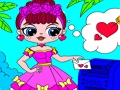 Xogo Popsy sorpresa para colorear o día de San Valentín  en liña