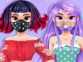Xogo Maquillaxe de máscara de rutina de pel de Kawaii  en liña
