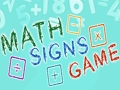 Xogo Xogo de signos matemáticos  en liña
