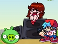 Xogo Venres pola noite Funkin 'vs PIG de Angry Birds  en liña