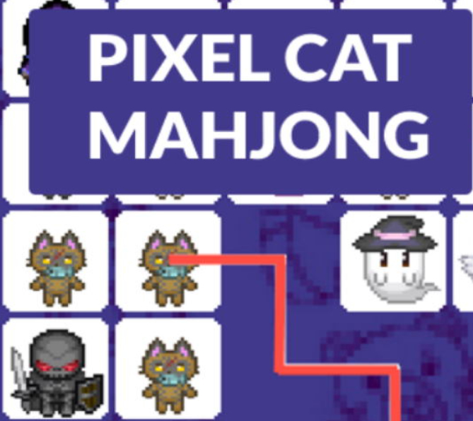 Xogo Mahjong Pixel Cat  en liña