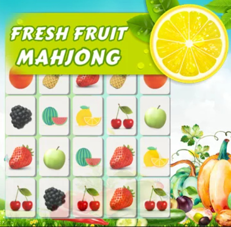 Xogo Mahjong de froitas frescas  en liña