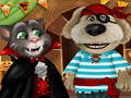 Xogo Talking Tom And Angela Party de Halloween  en liña