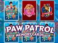 Xogo Tarxetas de memoria Paw Patrol  en liña