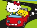 Xogo Hello Kitty Car Jigsaw en liña