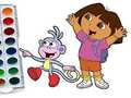 Xogo Libro para colorear de Dora a exploradora  en liña