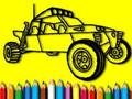 Xogo De volta ao cole: libro para colorear de coches de rally  en liña