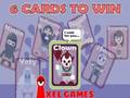 Xogo 6 cartas para gañar  en liña