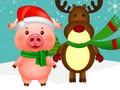 Xogo Animais de Nadal  en liña