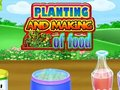Xogo Plantación e elaboración de alimentos  en liña