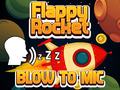 Xogo Foguete Flappy Con Soplar  en liña