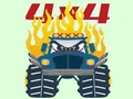Xogo Páxinas para colorear Monster Trucks  en liña