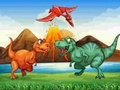 Xogo Partido de dinosauros coloridos 3  en liña