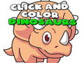 Xogo Fai clic e colorea os dinosauros  en liña
